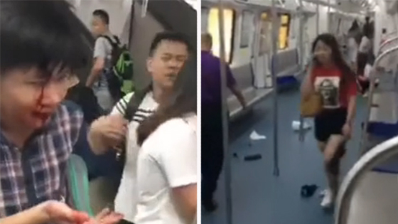 深圳地铁踩踏致15伤