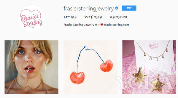 Frasier Sterling珠宝非常受欢迎（图片来源于FS官方INS截图）
