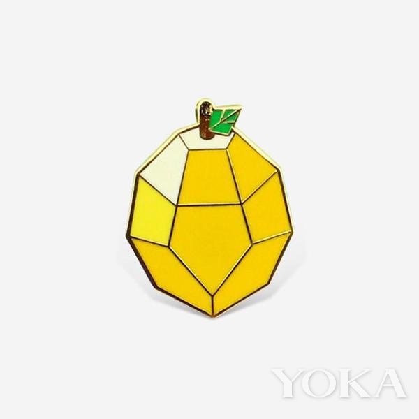 Orikami柠檬胸针，图片来自Orikami官网。