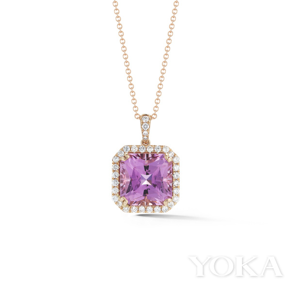 Marshall Pierce & Company 紫锂辉石钻石项链，<!--_404ESCAPE404_-->11,000，图片来自品牌官网。