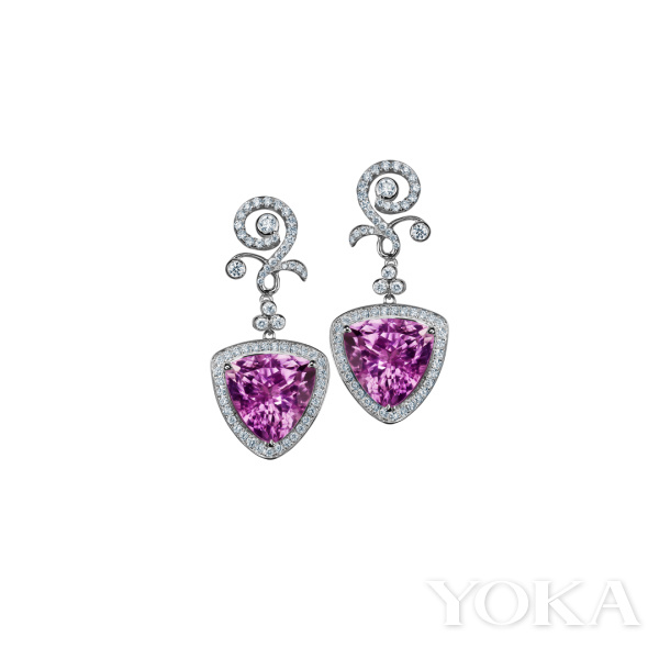 Enzo 紫锂辉石钻石耳环，价格店洽，图片来自品牌官网。