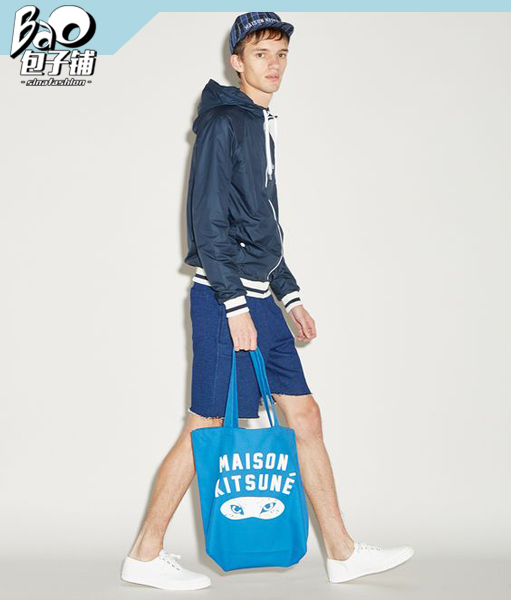 男生也可以背Maison Kitsune包包