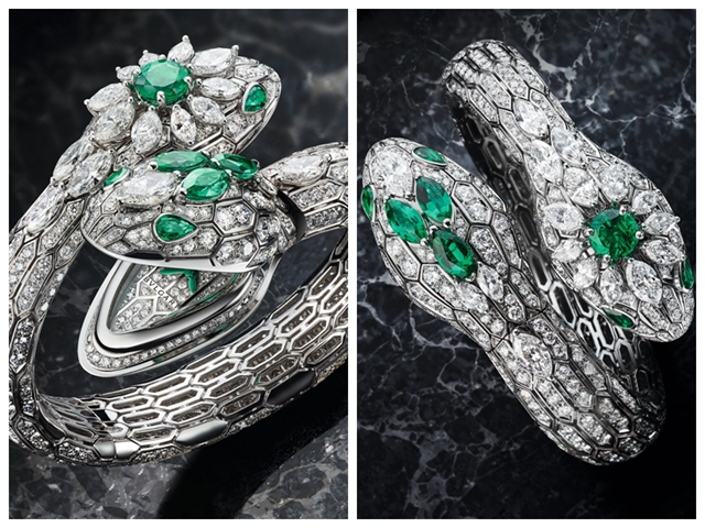 入围GPHG日内瓦高级钟表大赏最佳珠宝表的“双头蛇”serpenti珠宝表