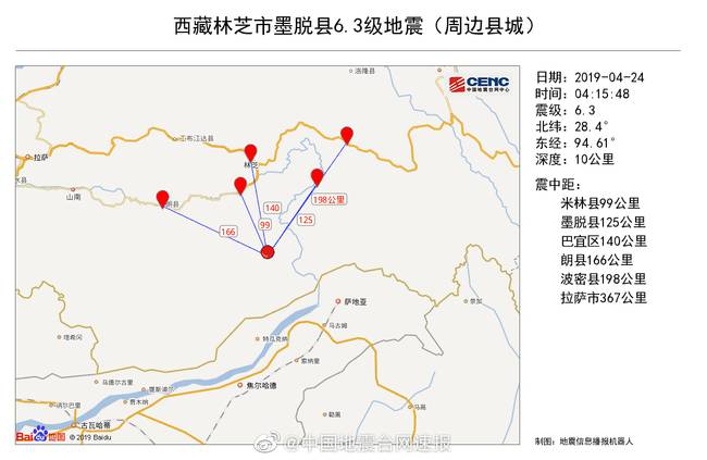西藏6.3级地震