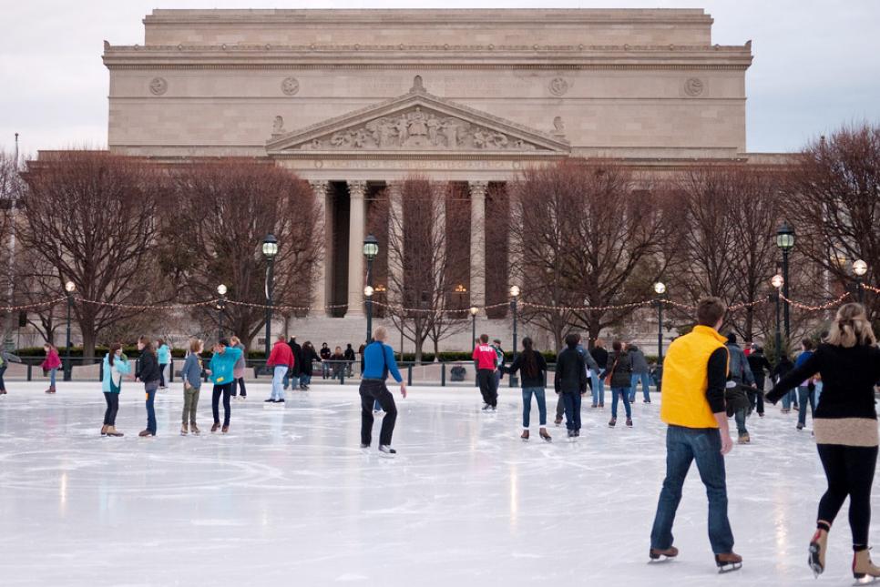 华盛顿特区国家美术馆溜冰场 - 美国