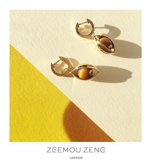 ZEEMOU ZENG“眼”系列最新推出的耳坠