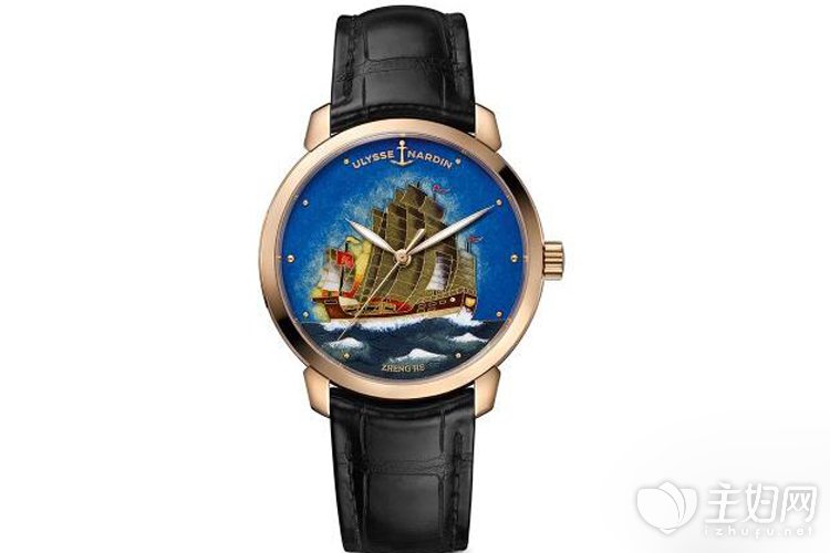 雅典表推出《郑和宝船》鎏金掐丝珐琅腕表