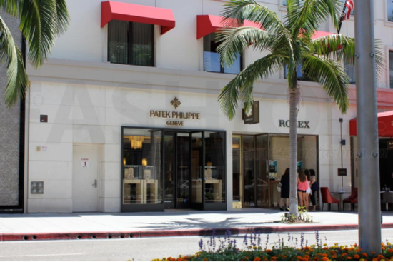 Patek Philippe 百达翡丽和Rolex 劳力士设于美国洛杉矶罗迪欧大路的精品店
