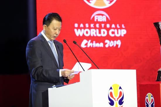 2019年世界篮联篮球世界杯北京赛区组委会常务执行主席、国家体育总局副局长李颖川先生致辞