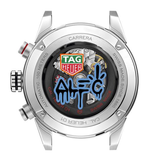 泰格豪雅卡莱拉系列Alec Monopoly特别款腕表表背