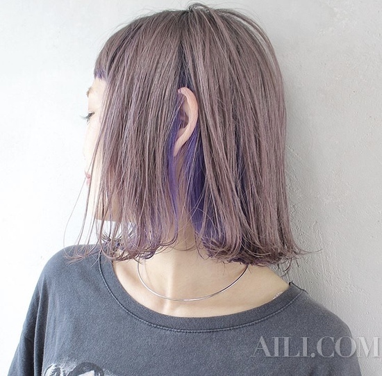 紫色彩头发